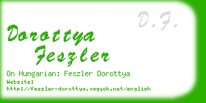 dorottya feszler business card